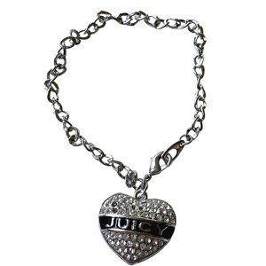 Juicy Couture  Rhinestone Heart Bracelet